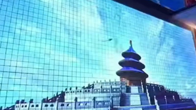 矩陣浮雕矩陣投影墻